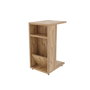 Hanah Home Mesa Auxiliar Rústica Escandinava Pino 30x40x63cm Tablero Melamina 18mm Patas Con Ruedas